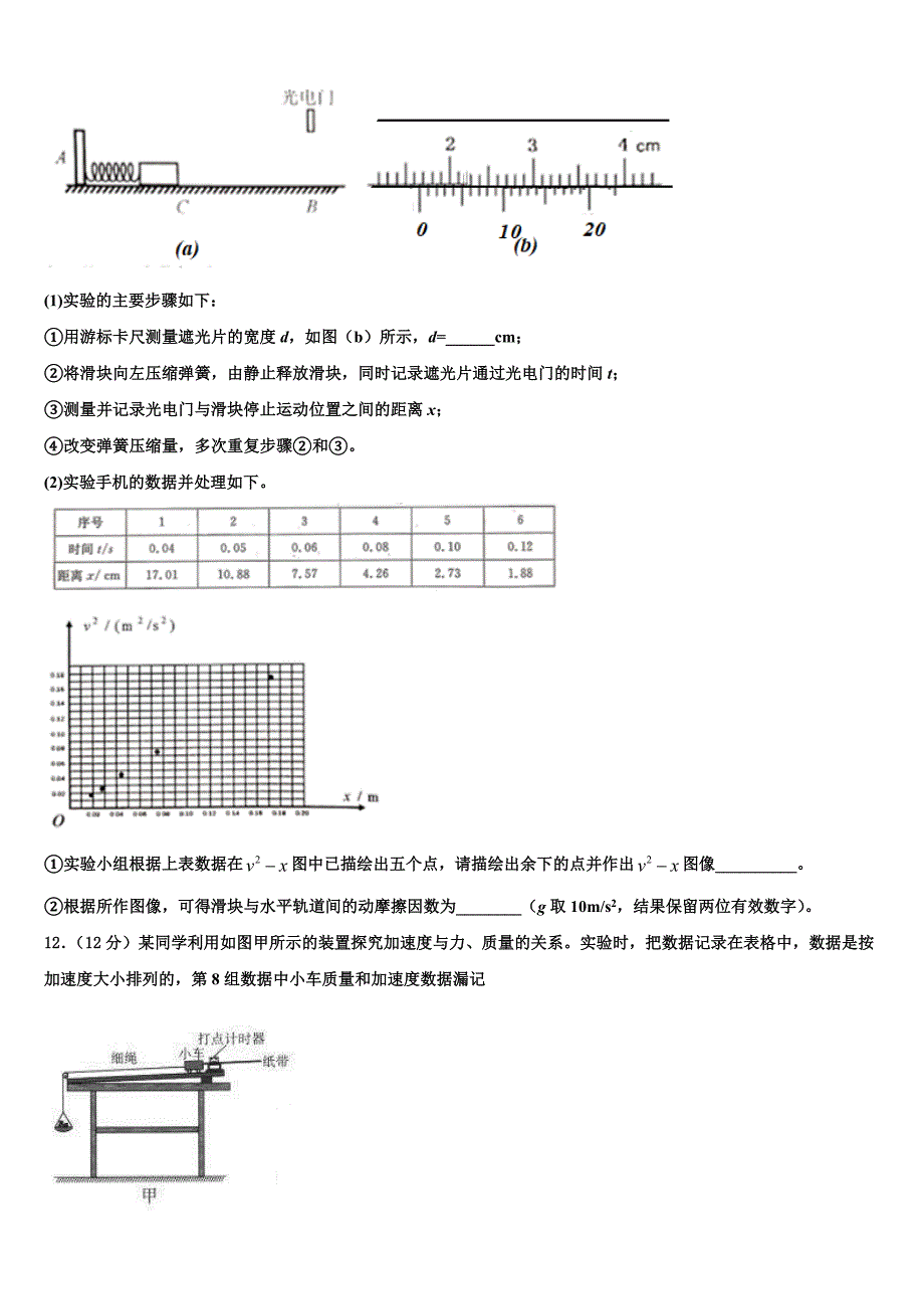 2022-2023学年上海市普通高中高三考前得分训练（三）物理试题试卷_第5页