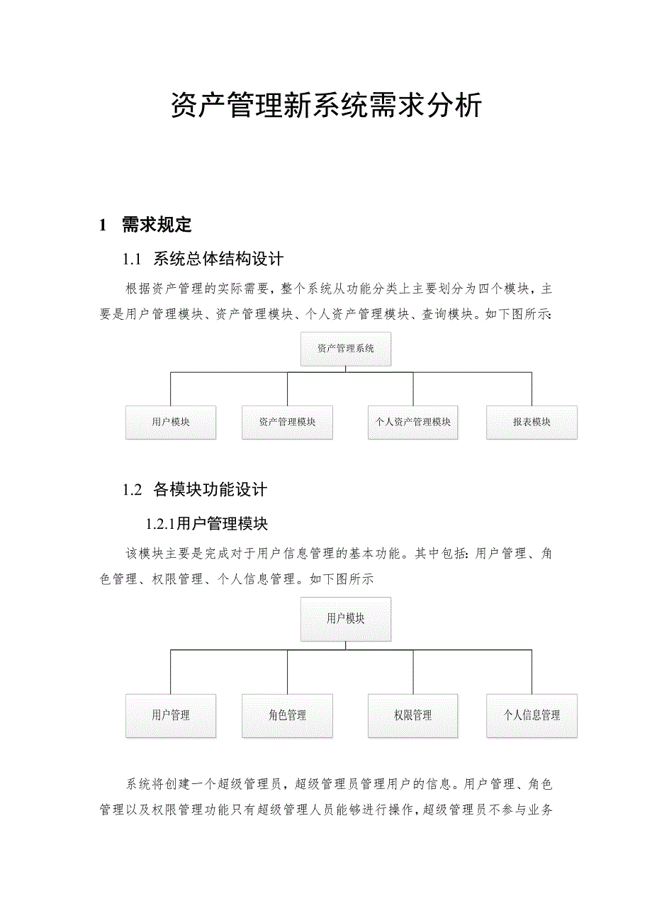 企业资产管理信息系统需求分析书.docx_第1页