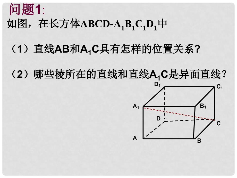 江苏省邳州市高中数学 异面直线2课件 苏教版必修2_第3页