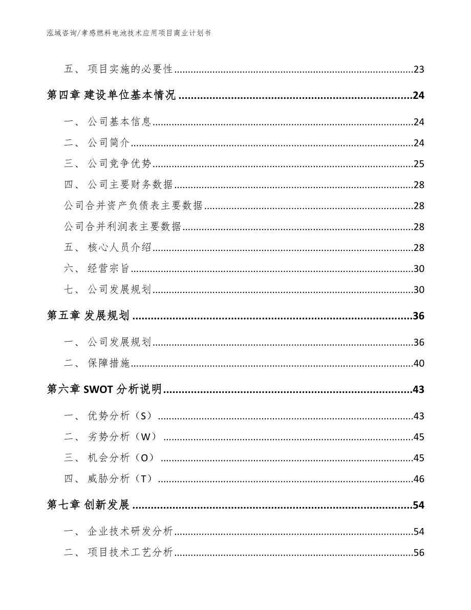 孝感燃料电池技术应用项目商业计划书_第4页