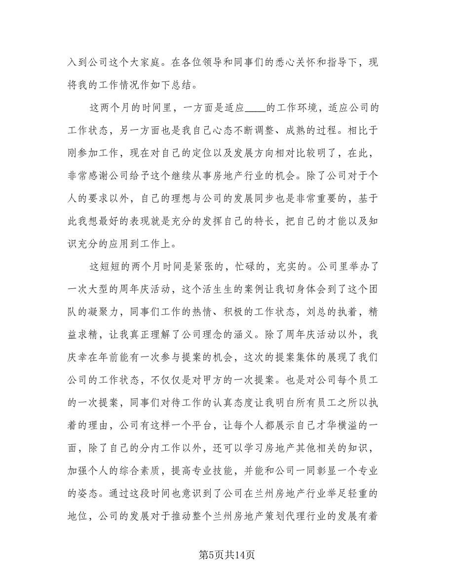 设计师个人试用期工作总结模板（5篇）.doc_第5页