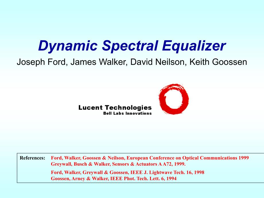 DynamicSpectralEqualizer动态光谱均衡器_第1页