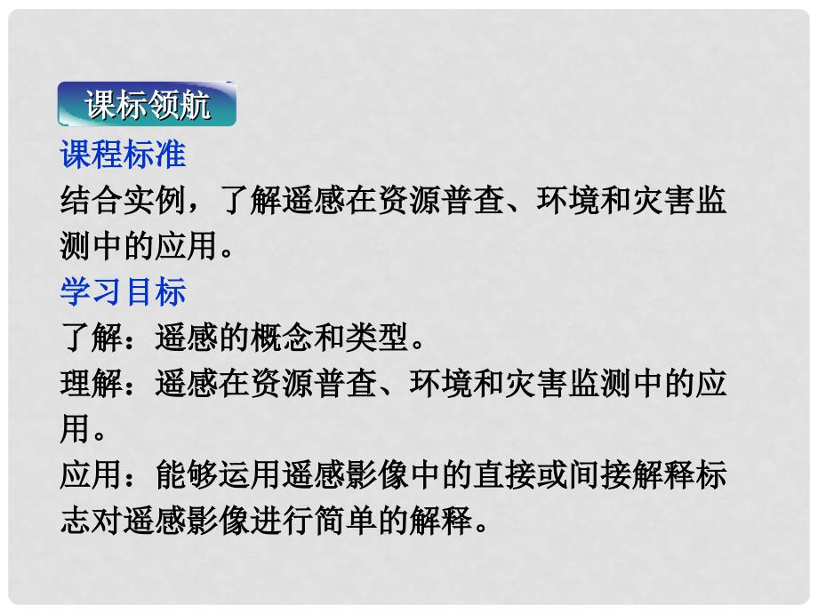 江西省乐安一中高二地理 第三章第二节遥感技术的应用课件_第2页