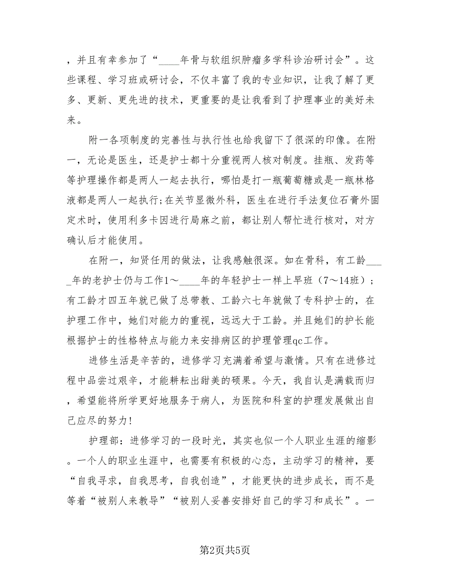 介入护士进修个人总结（4篇）.doc_第2页