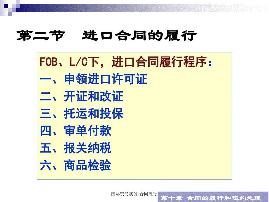 国际贸易实务合同履行课件_第5页