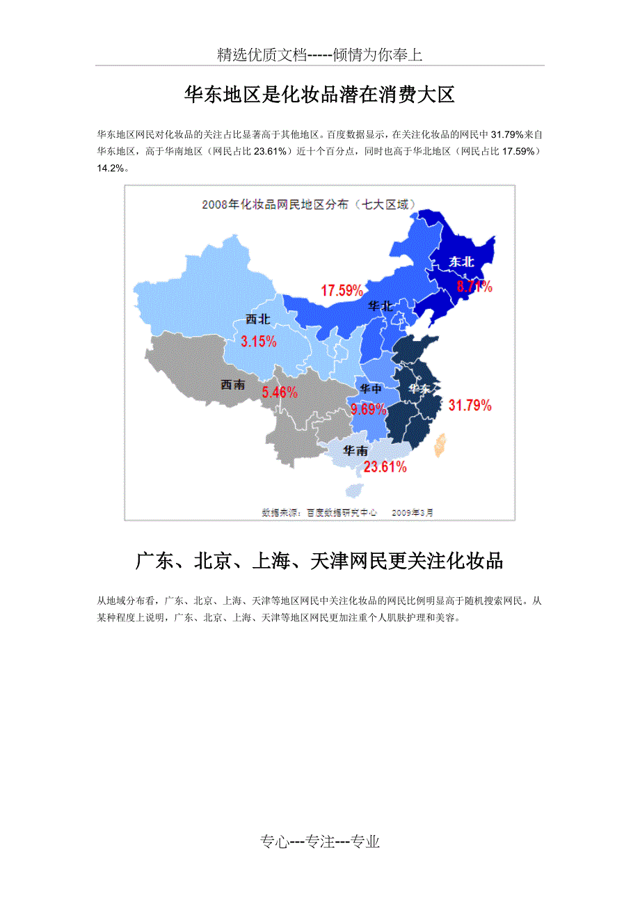 北京、上海、广州三地化妆品市场比较分析_第1页