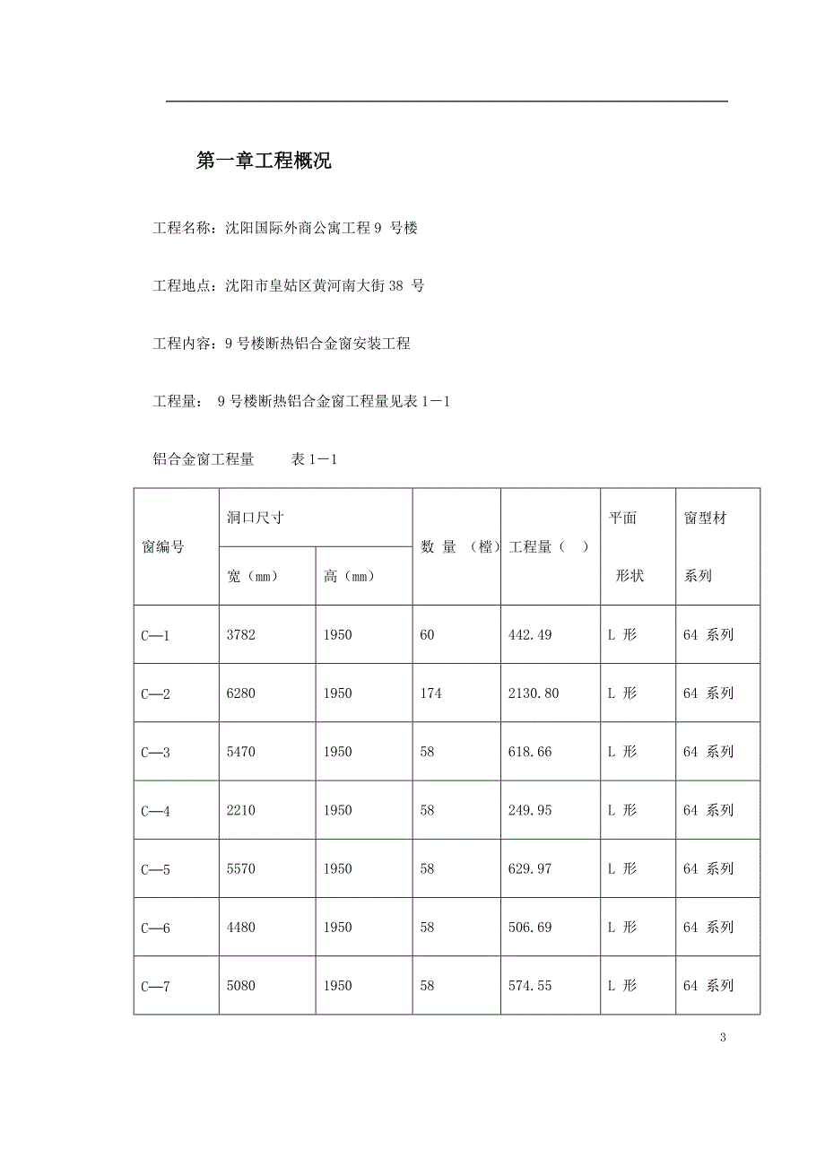 新《施工方案》0043 断热铝合金窗安装工程施工方案8_第3页