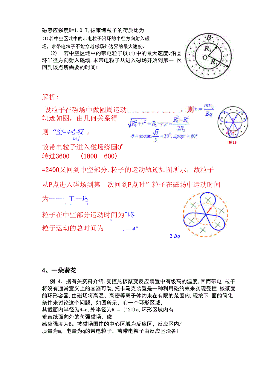 带电粒子在磁场中运动地轨迹欣赏_第3页