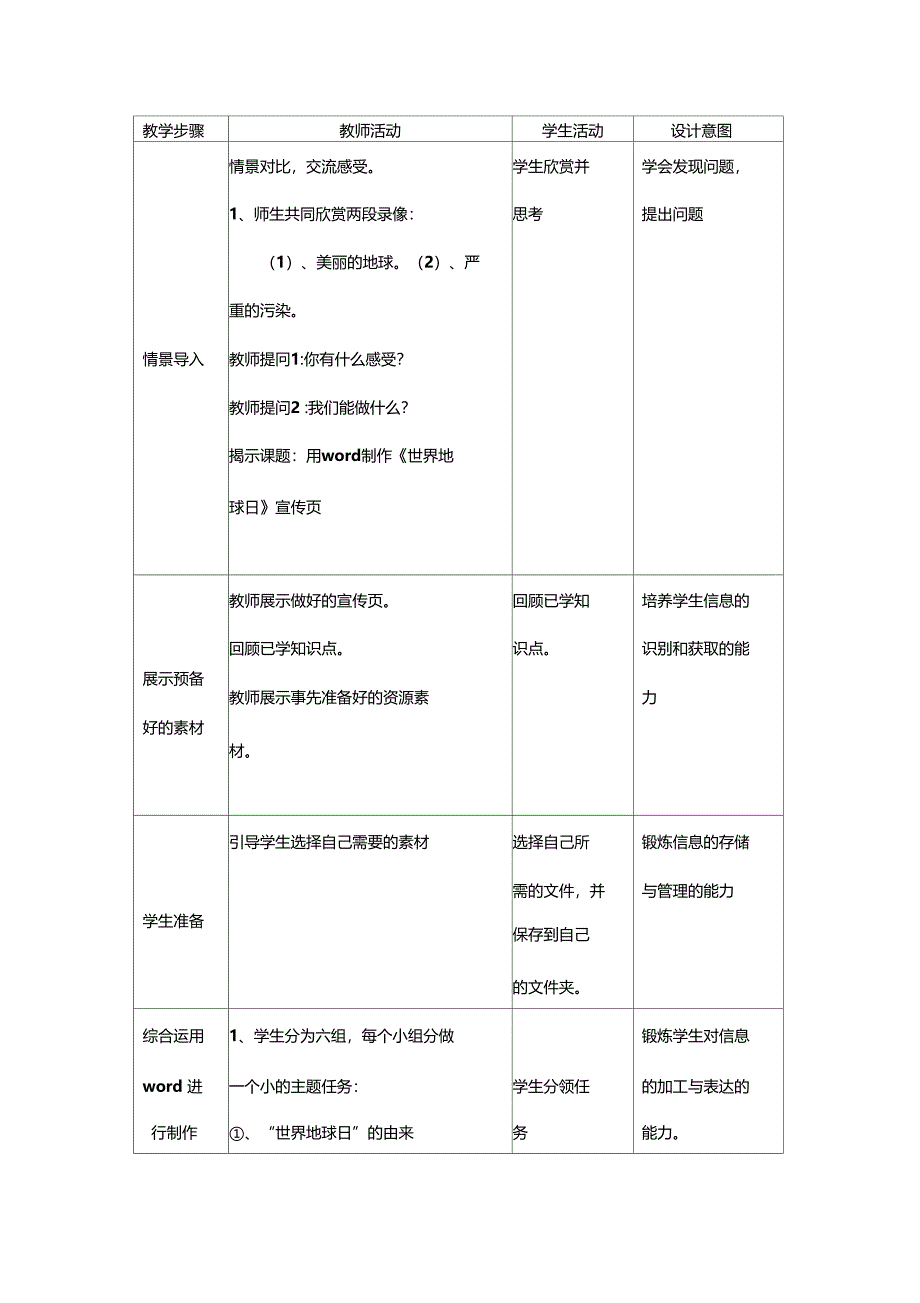 综合实践教学设计及教学反思_第2页