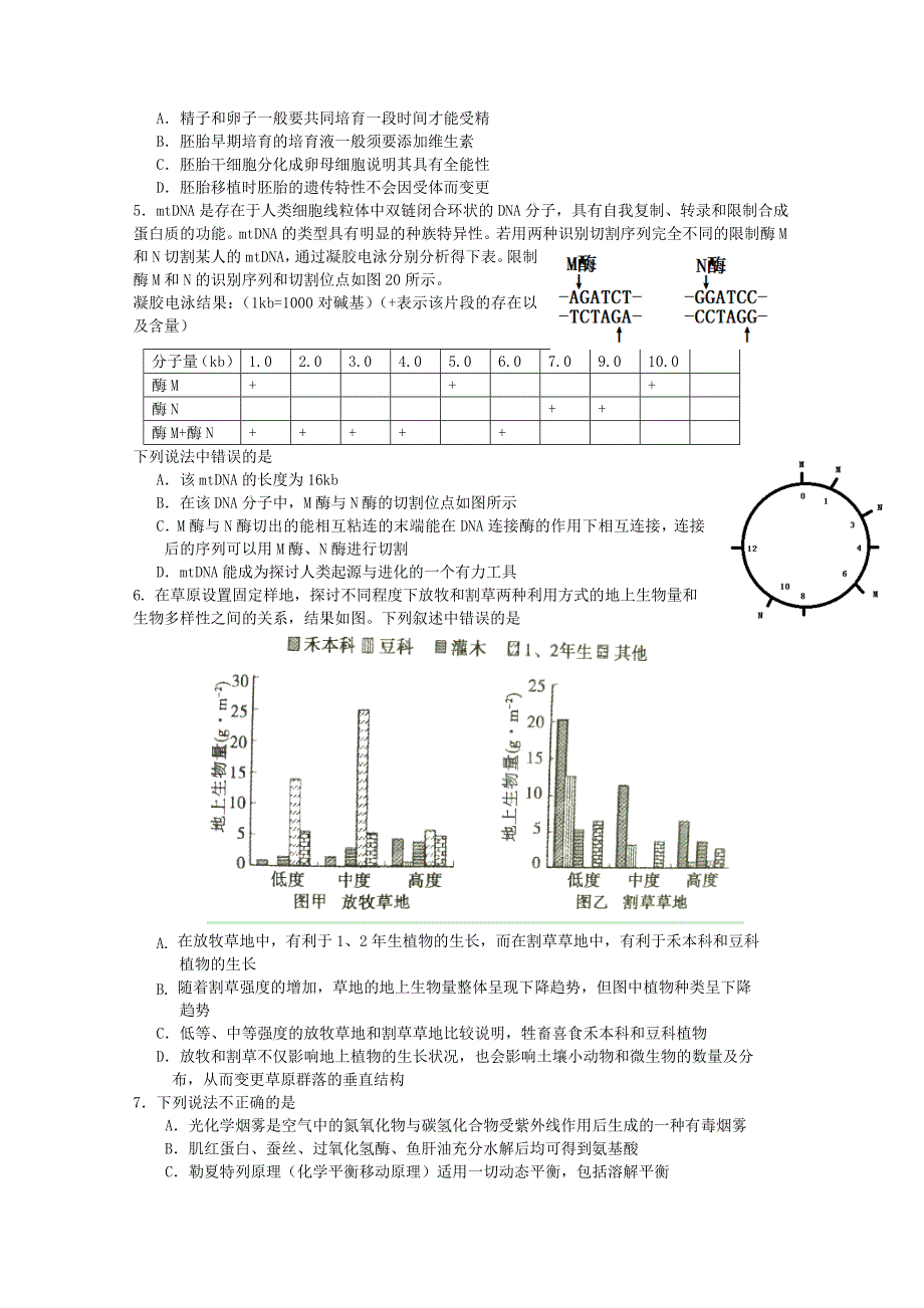 高考理综模拟试题_第2页