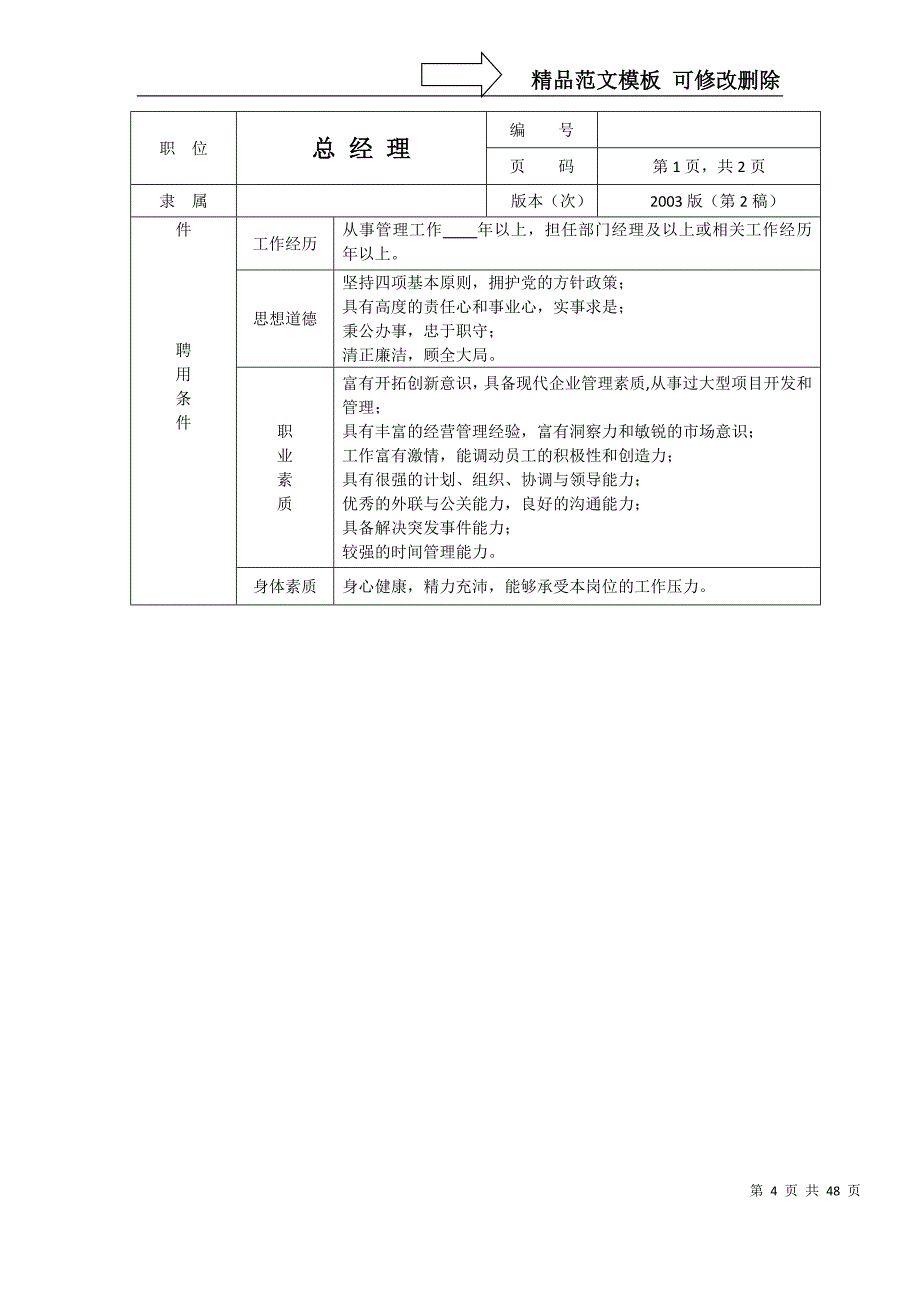 公司组织机构图(通用版)_第4页