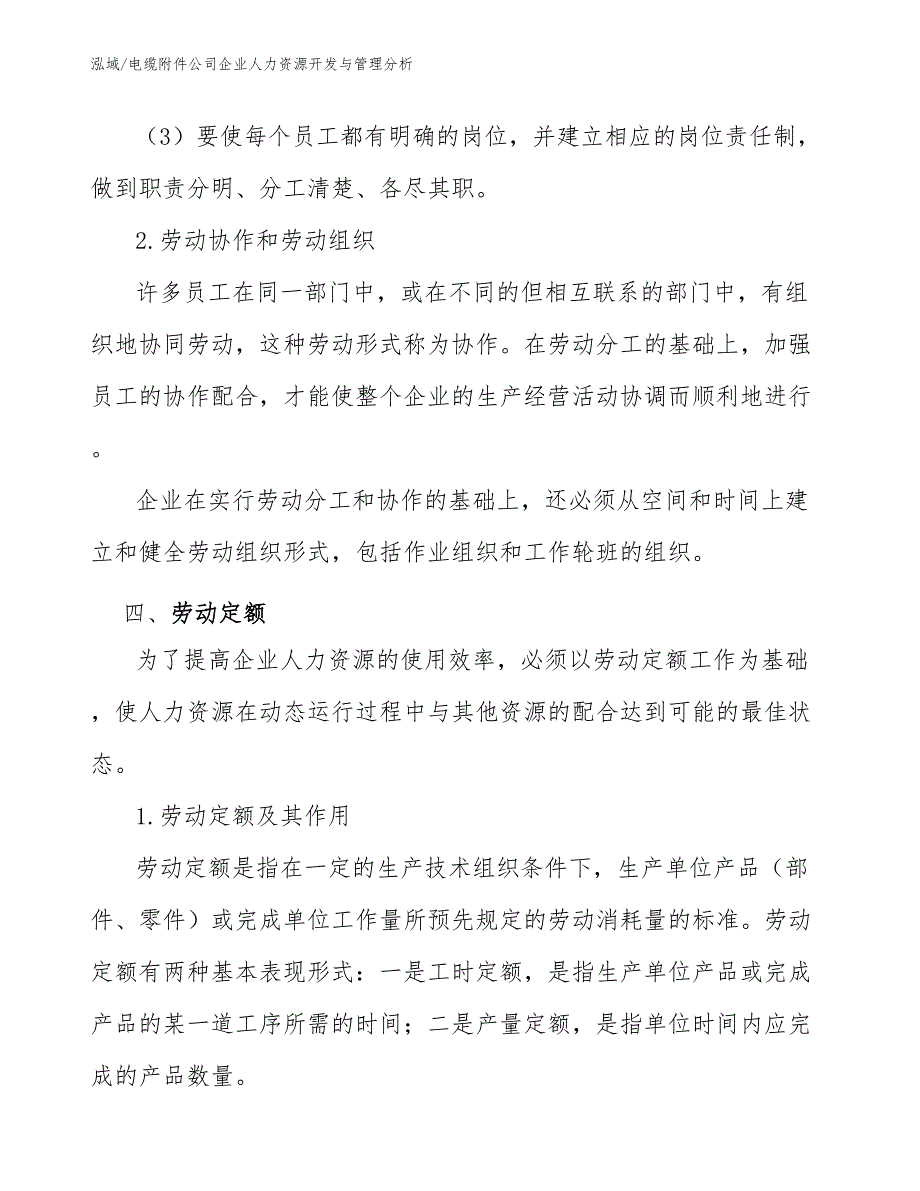 电缆附件公司企业人力资源开发与管理分析_第5页