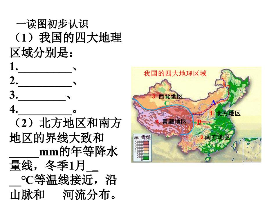 四川省遂宁市第二中学八年级地理下册 第七章 活动课 认识南方地区和北方地区的区域差异课件 （新版）商务星球版_第2页