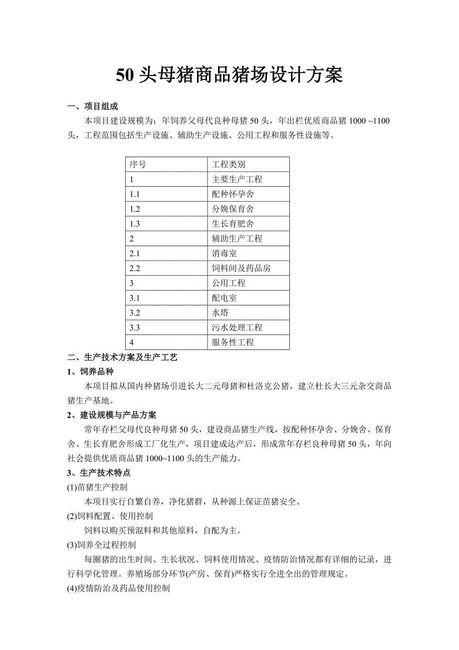 50头母猪商品猪场设计方案.doc_第1页