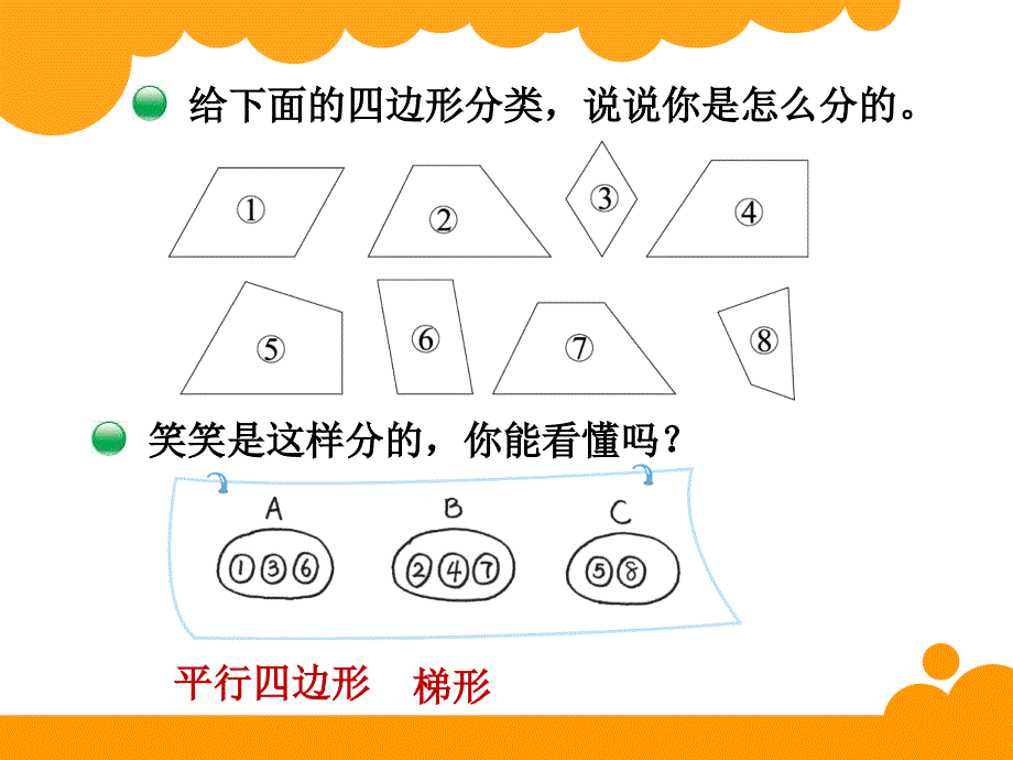 四年级下册第二单元认识三角形和四边形四边形分类_第2页