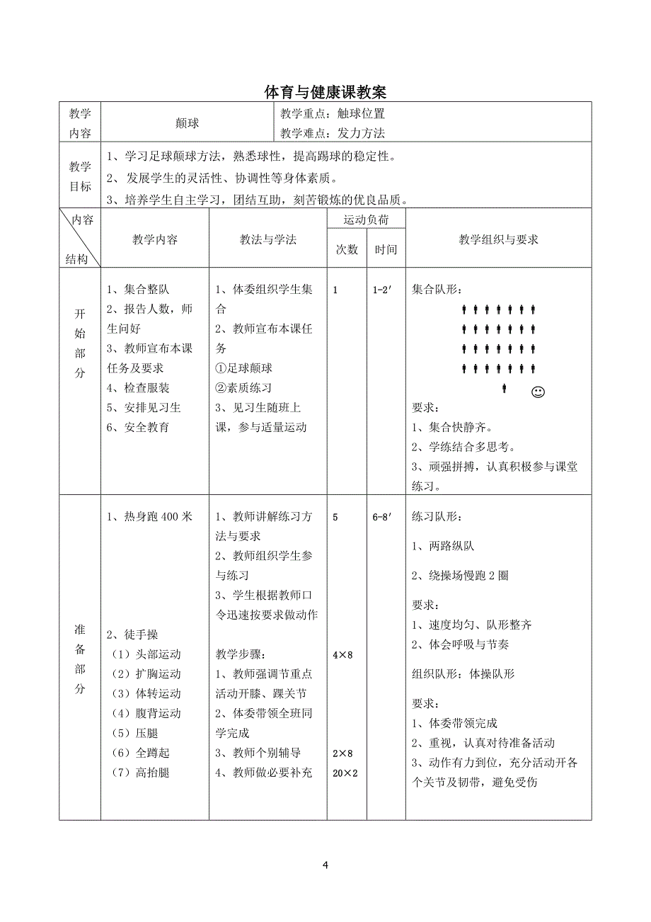 初中足球课教案.doc_第4页