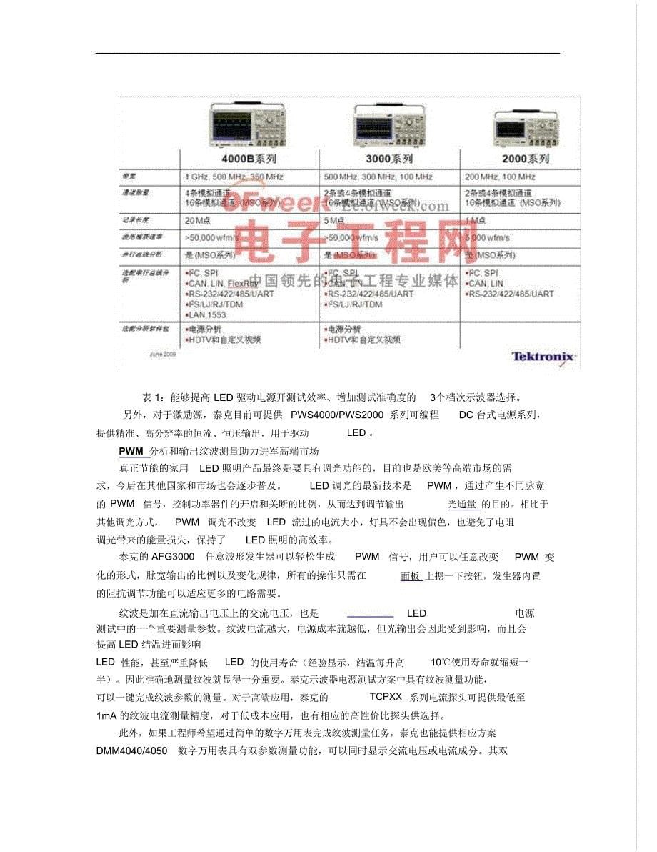 LED驱动电源可靠性和能效关键测试项目_第5页