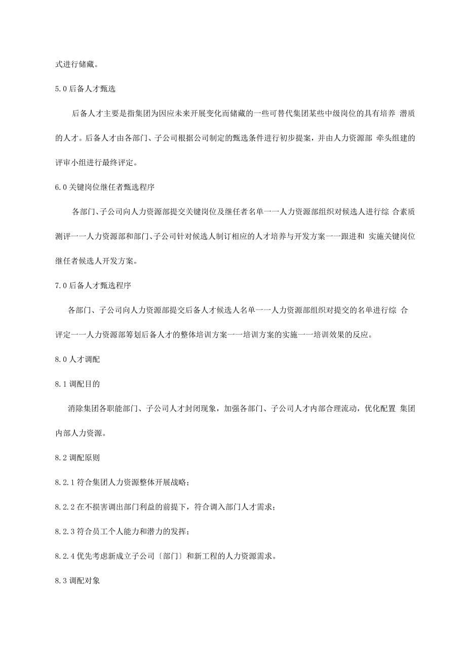 【技巧】H集团人才梯队与人才培养管理办法.docx_第5页