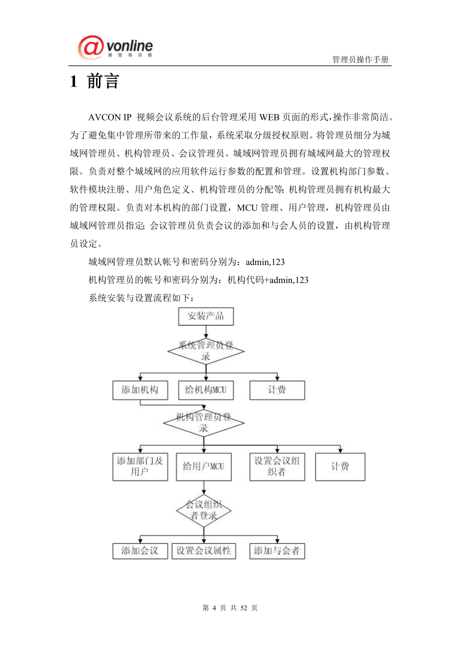 AVCON管理员手册合定版V42_第4页