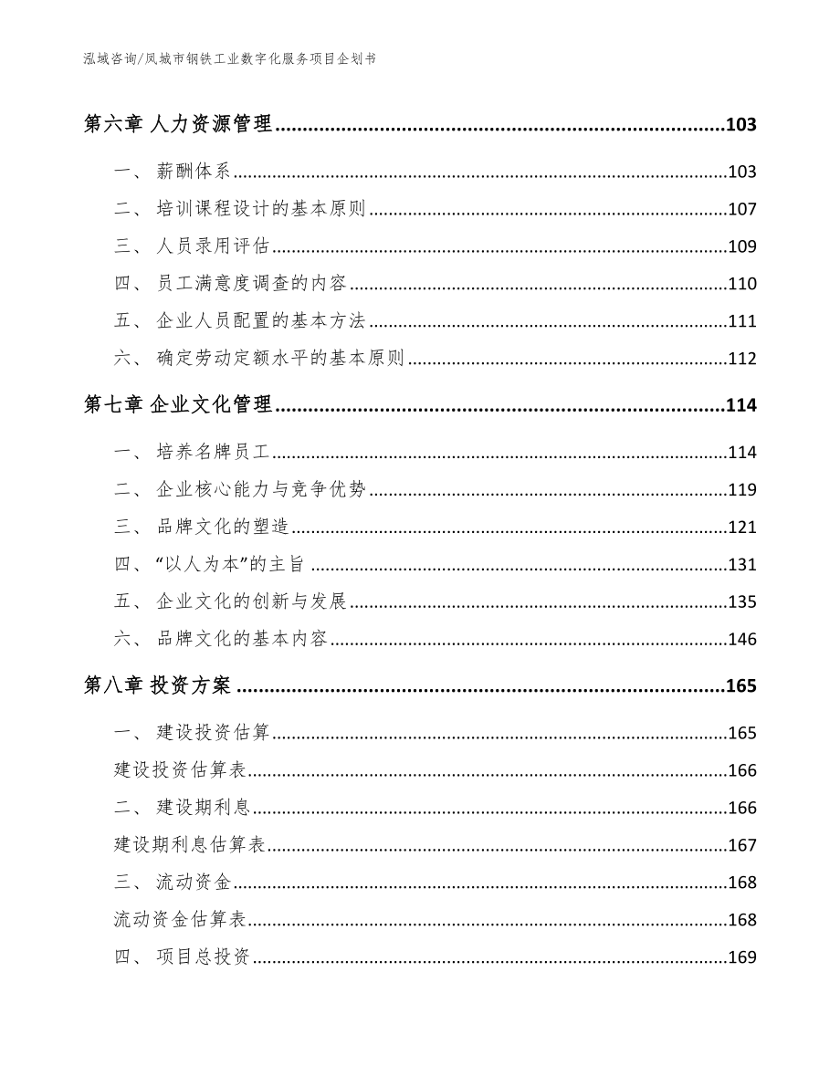 凤城市钢铁工业数字化服务项目企划书（范文模板）_第3页