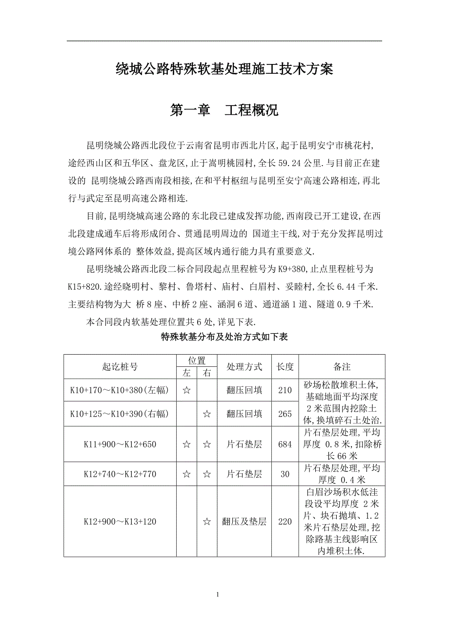 绕城公路特殊软基处理施工技术方案范本_第2页