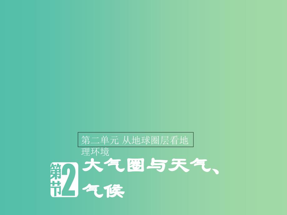 2018-2019版高中地理 第二单元 从地球圈层看地理环境 2.2 大气圈与天气气候 课时3课件 鲁教版必修1.ppt_第1页