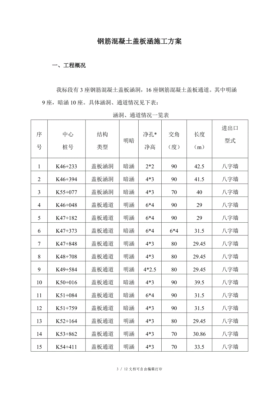 涵洞盖板支架现浇施工方案_第3页