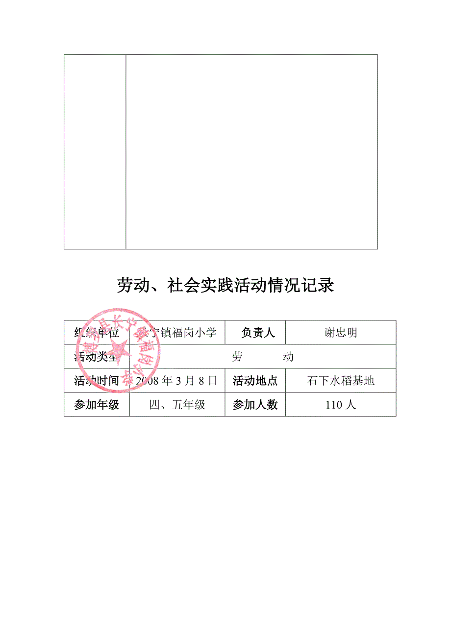 劳动、社会实践活动情况记录_第3页