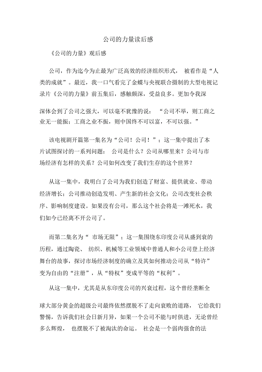 公司的力量读后感_第1页