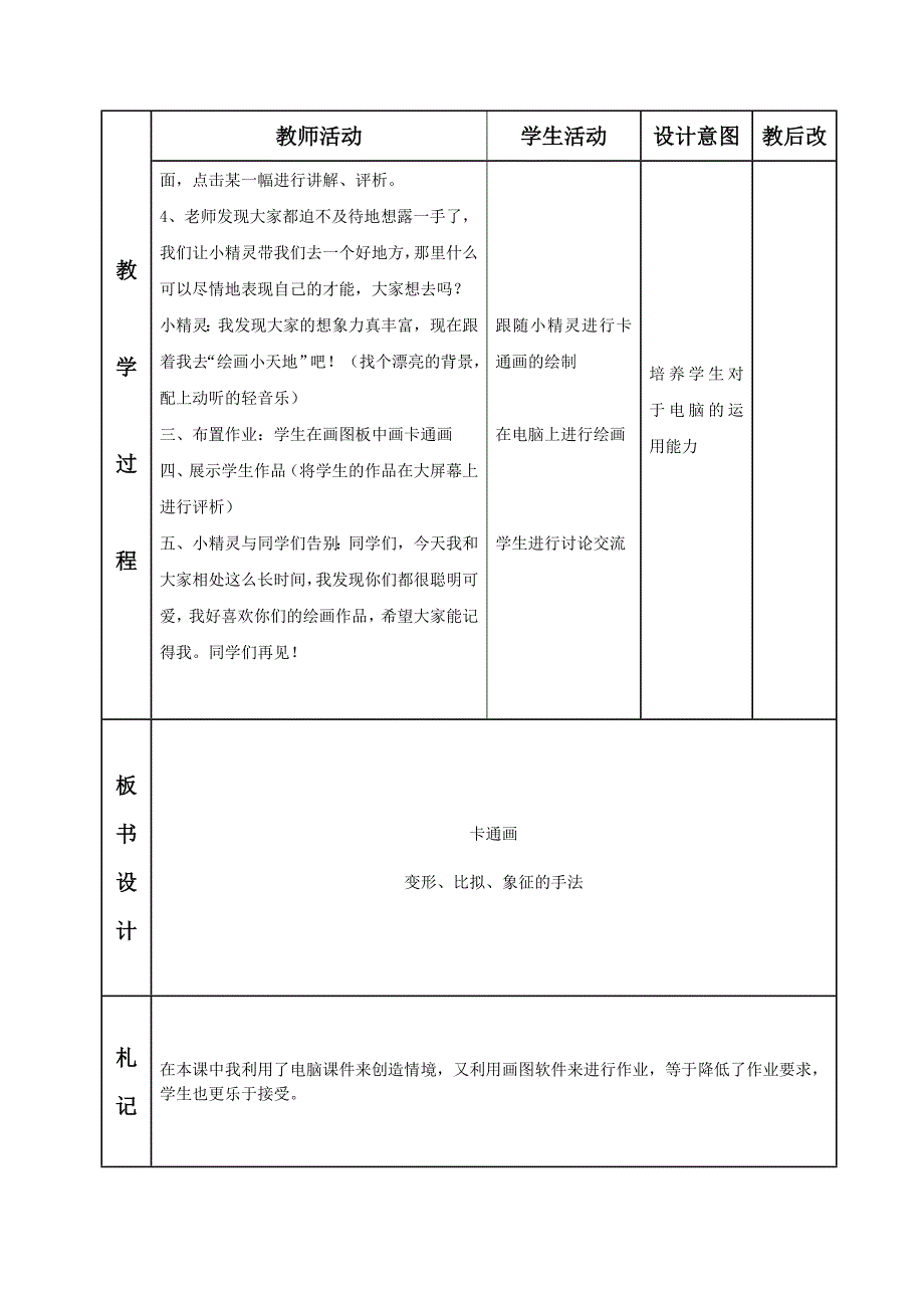 美术四年级下册第七课卡通画_第3页