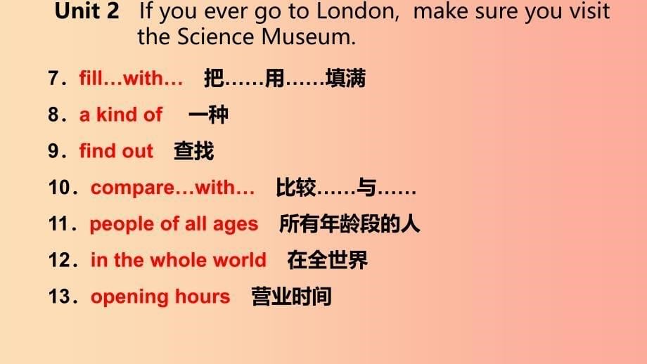 九年级英语上册Module5MuseumsUnit2IfyouevergotoLondonmakesureyouvisittheScienceMuseum读写 外研版.ppt_第5页