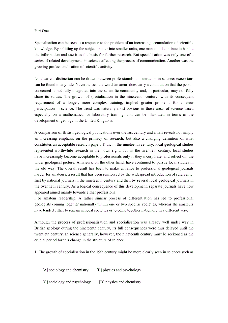 2001考研英语阅读真题及详细解析_第1页