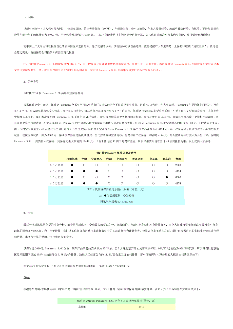 保时捷Panamera用车成本.doc_第4页