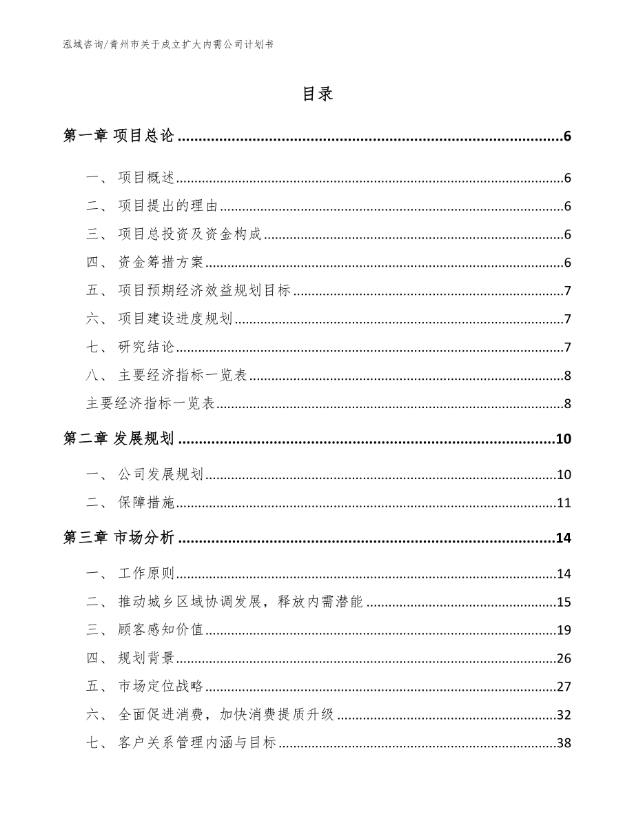 青州市关于成立扩大内需公司计划书（模板范文）_第2页