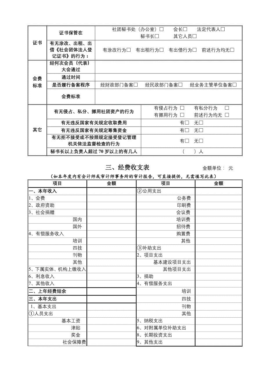 社会团体年检报告书_第5页