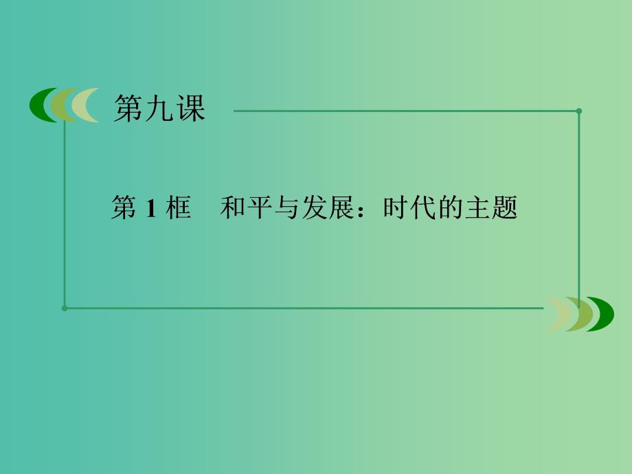 高中政治 9.1和平与发展 时代的主题课件3 新人教版必修2.ppt_第3页