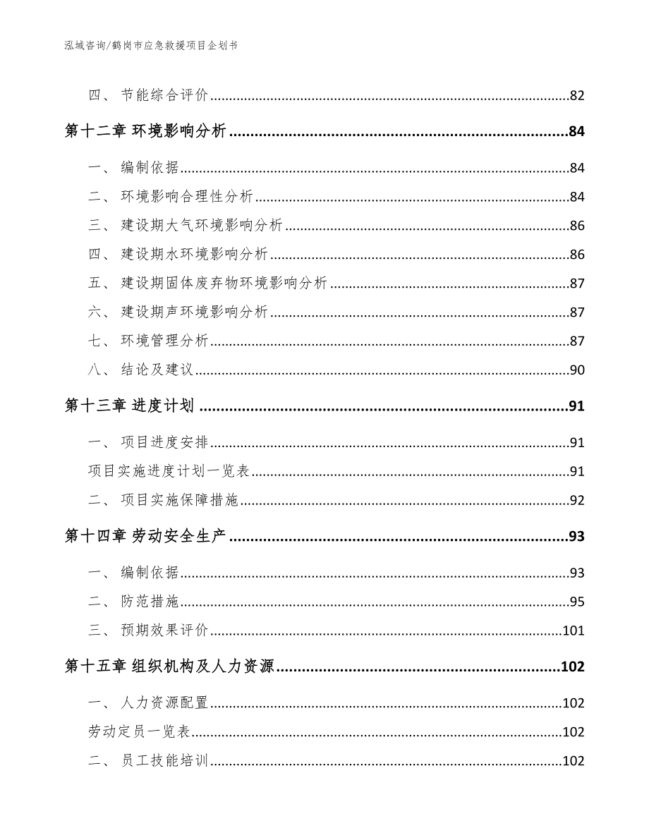 鹤岗市应急救援项目企划书_第4页