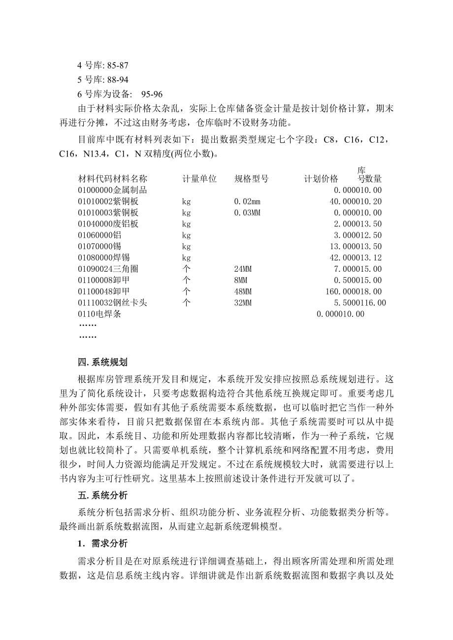 物流管理信息系统分析设计报告_第5页