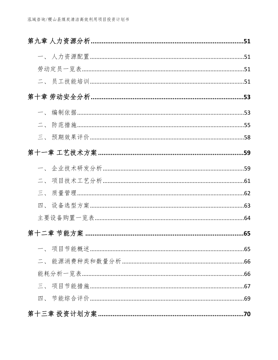 稷山县煤炭清洁高效利用项目投资计划书_第4页