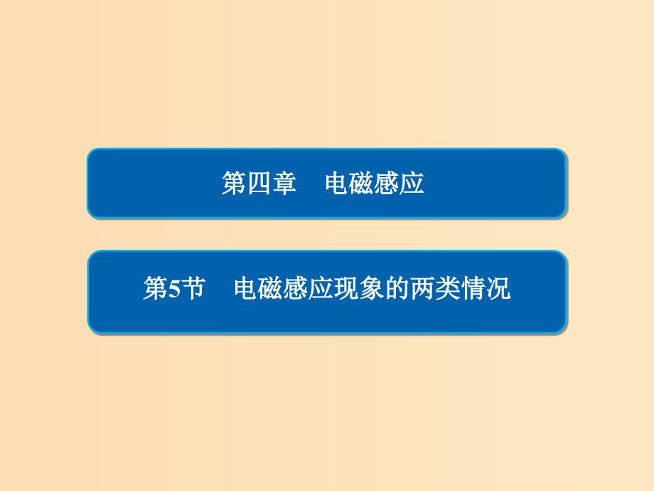 2018-2019学年高中物理 第四章 电磁感应 4-5 电磁感应现象的两类情况课件 新人教版选修3-2.ppt_第1页