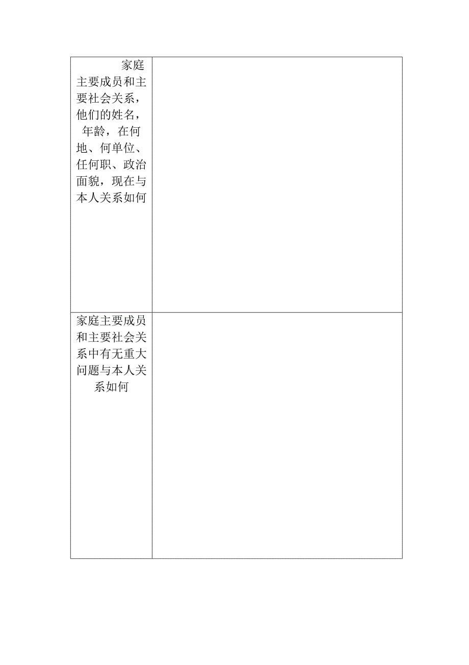 毕业生登记表范本_第5页