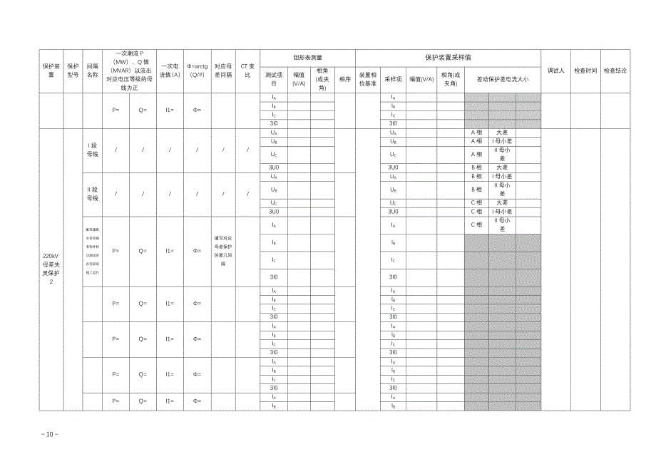 各类型保护相量测试表.doc_第5页