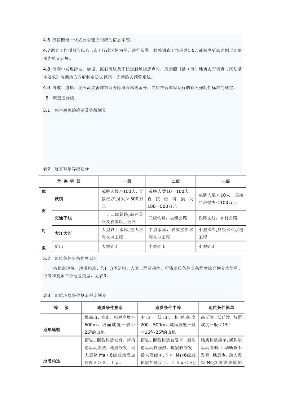 滑坡崩塌泥石流灾害详细调查规范_第4页