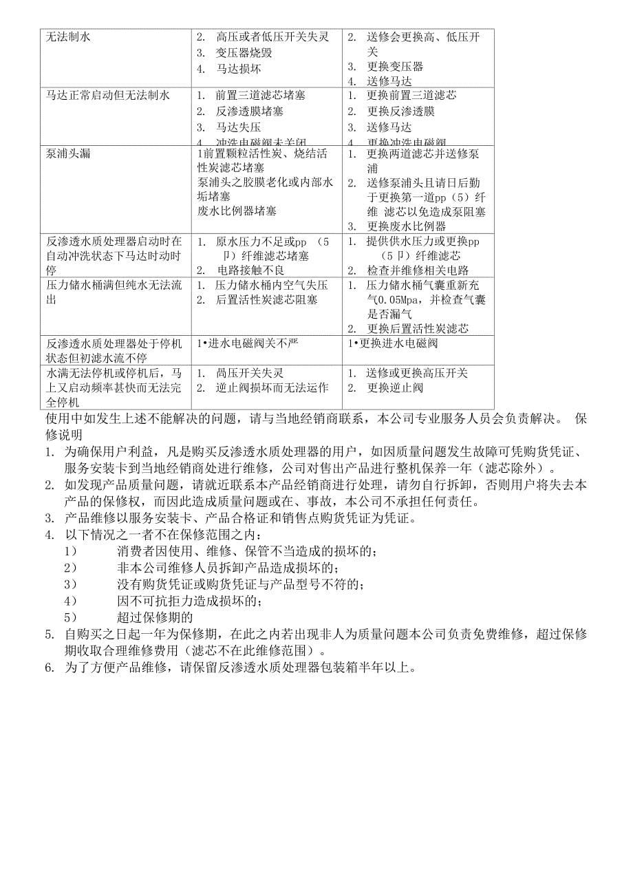 净水器中文说明手册_第5页