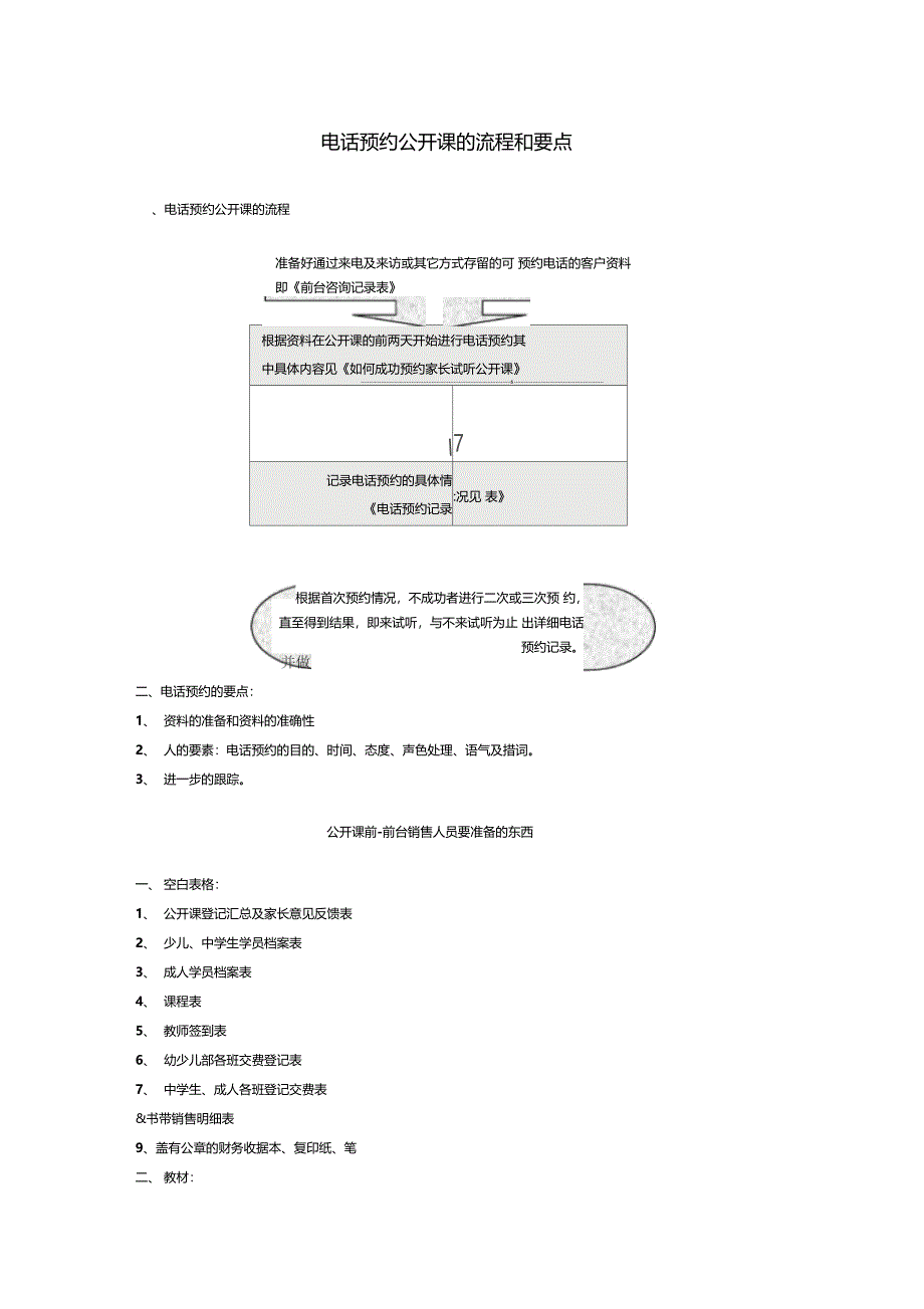 公开课准备流程及预约流程_第1页