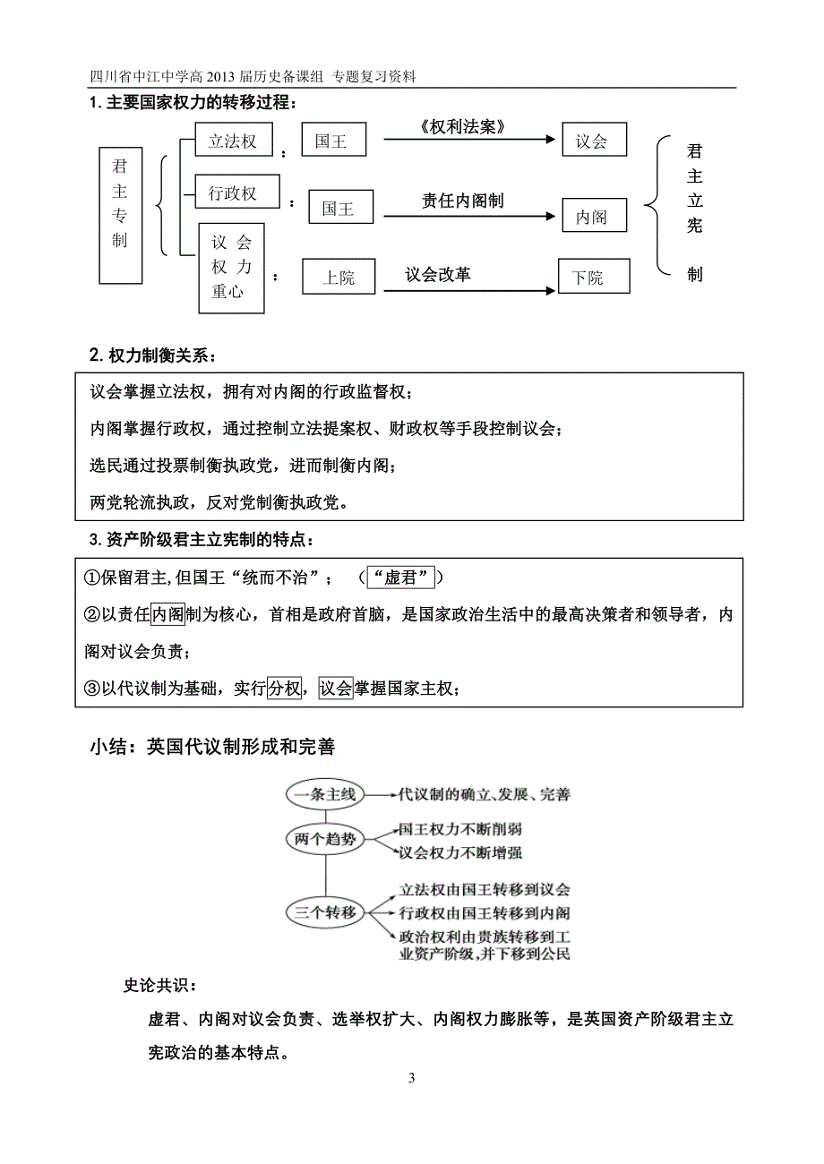 必修一专题七复习资料整理_第3页