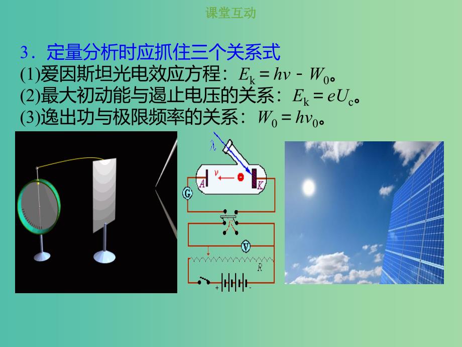 2019版高考物理总复习 第十二章 波粒二象性 原子结构和原子核 12-1-1 考点强化 光电效应现象和光电效应方程的应用课件.ppt_第3页