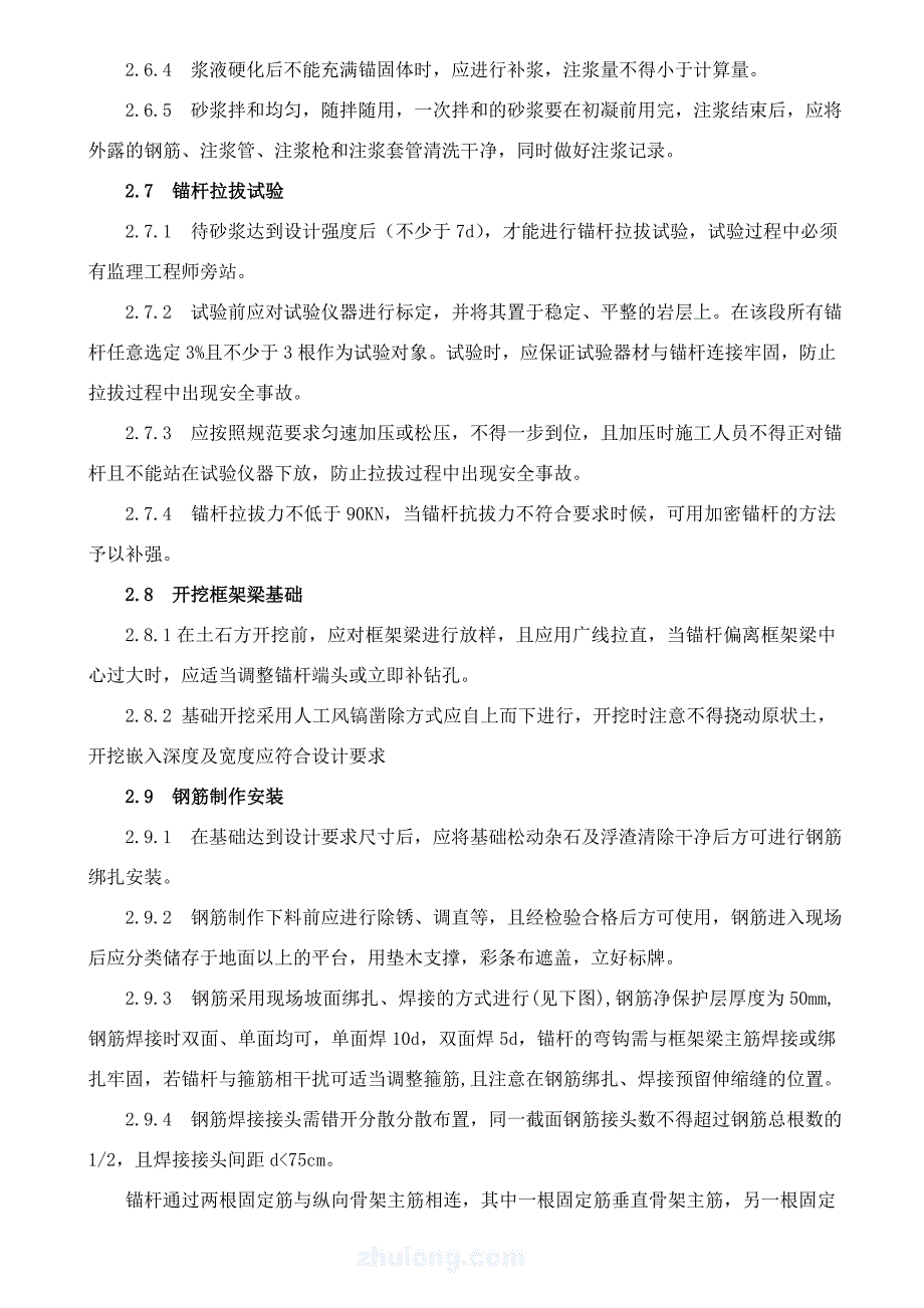 锚杆框架梁护坡施工方案资料_第4页