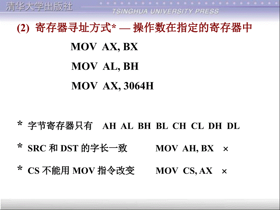 汇编语言课件：第3章 80x86的指令系统和寻址方式_第4页