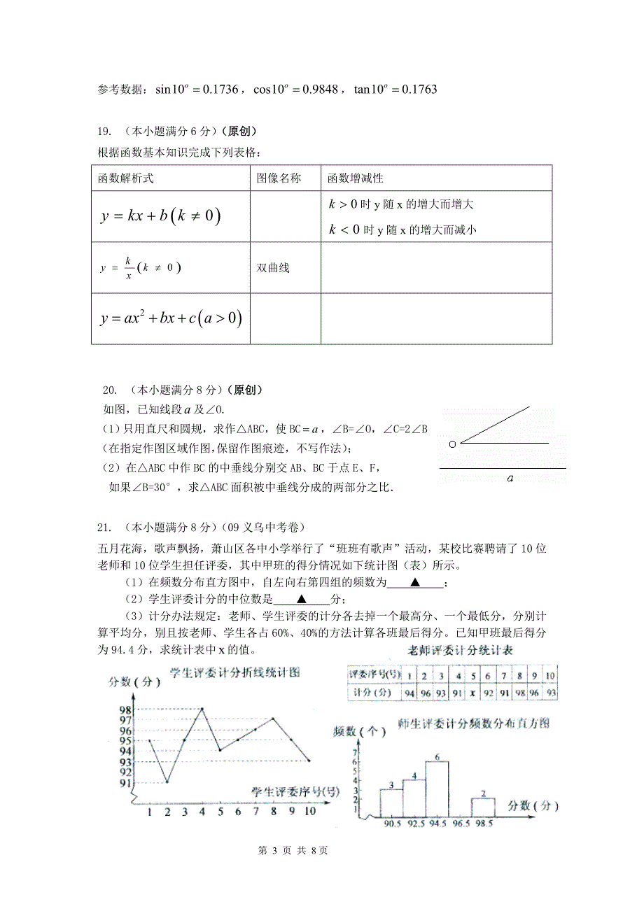 2012最新聚焦中考数学仿真预测试卷30_第3页